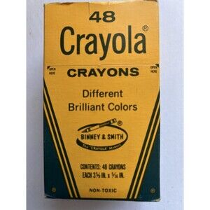 Vintage Crayola Crayons 48 Count Discontinued Colors Binney & Smith